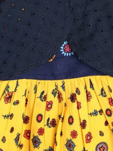 Detachable Shrug Printed Dress