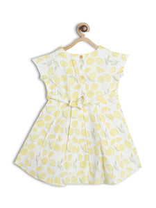 Printed Dress With Attached shrug
