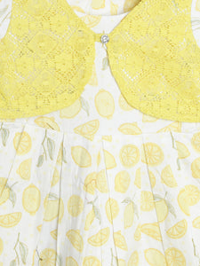 Printed Dress With Attached shrug