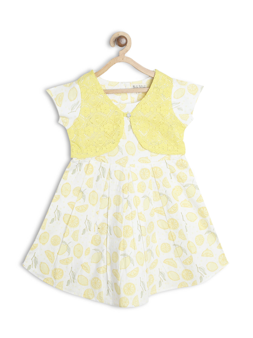Printed Dress With Attached shrug