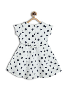Printed Dress With Attached shrug