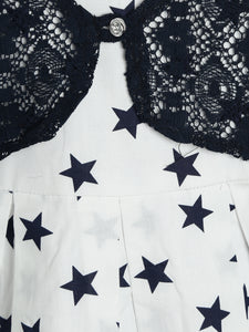 Printed Dress With Attached shrug