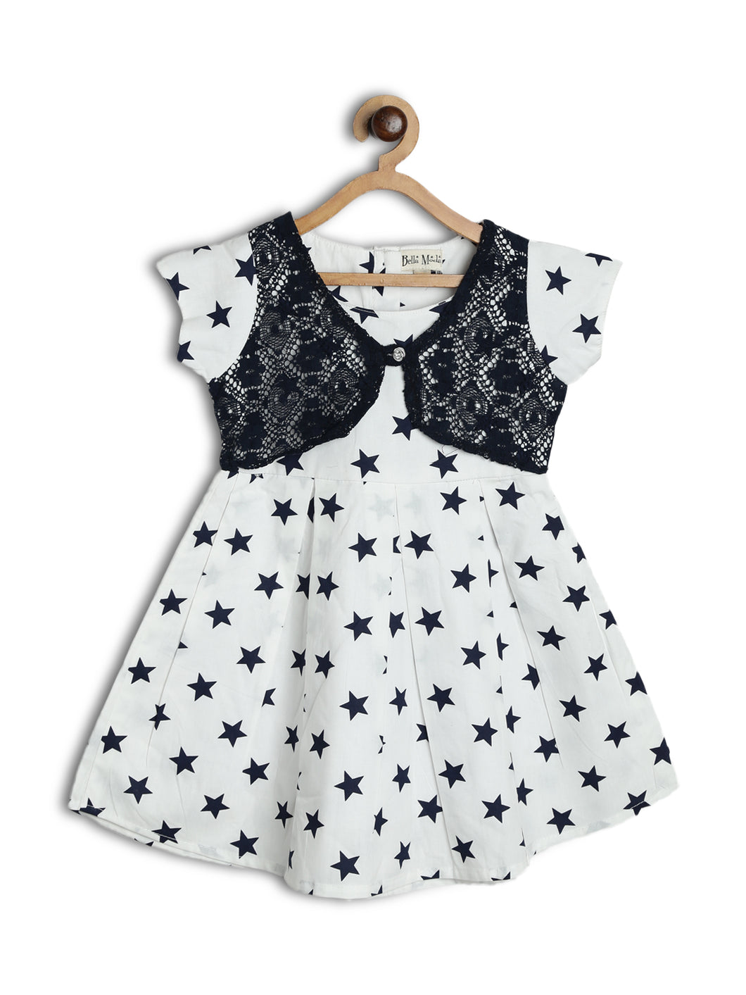 Printed Dress With Attached shrug