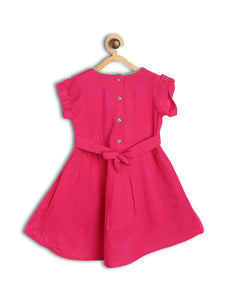 Embroidery Dress With Smart Hand Bag