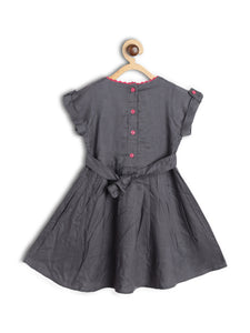 Embroidery Dress With Smart Hand Bag